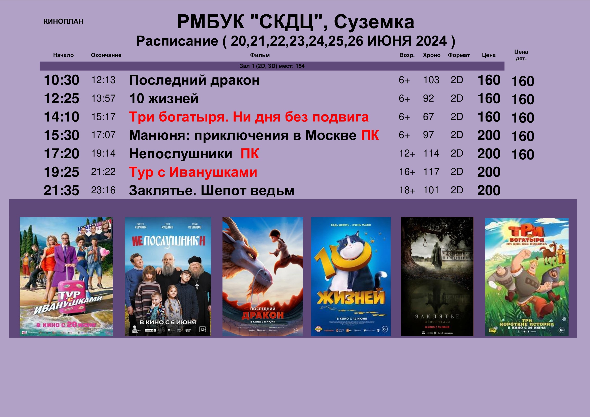 В Суземском кинозале пройдут благотворительные показы