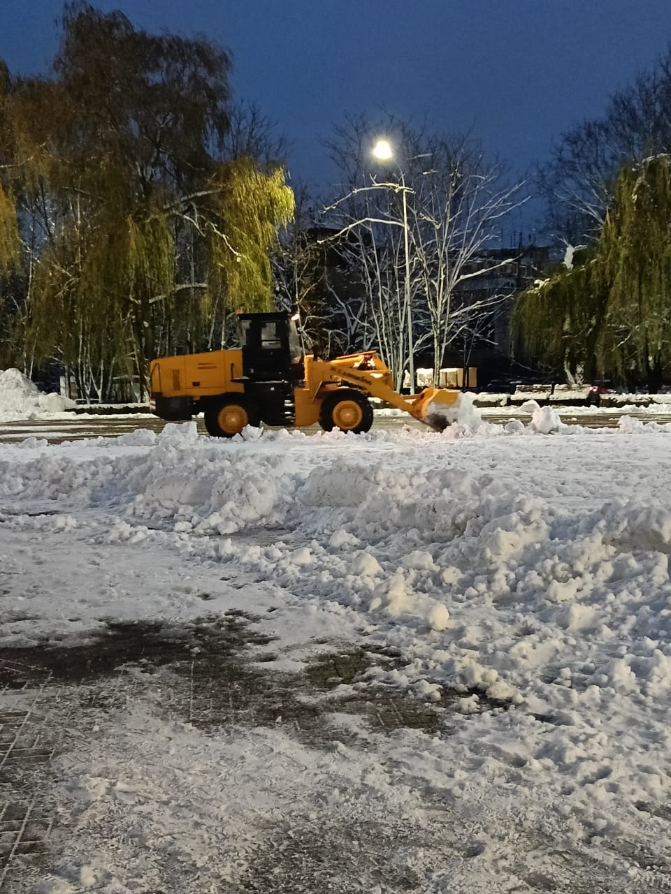 Брянск борется с последствиями снегопада