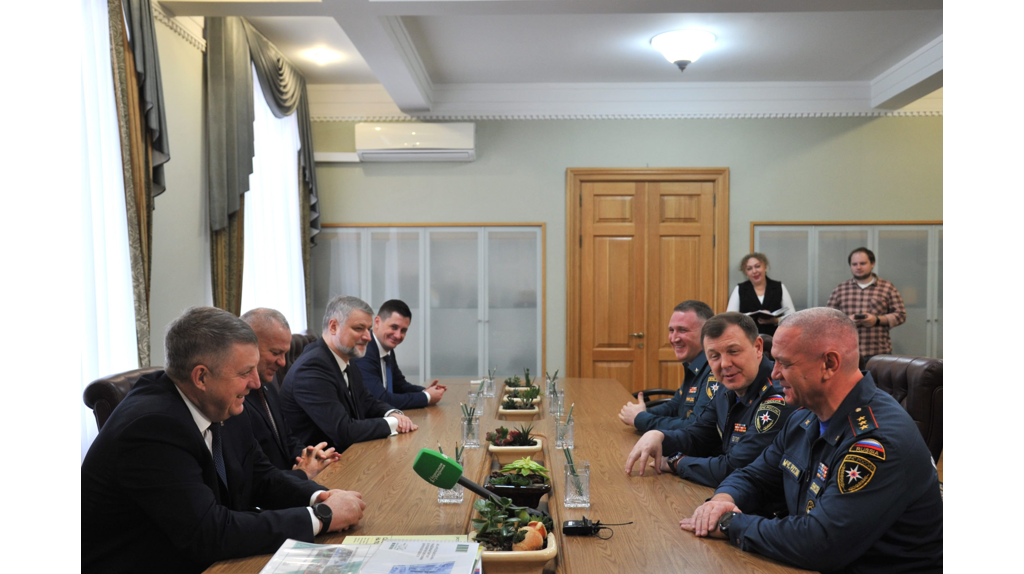 Губернатор Брянской области встретился с заместителем министра РФ по ЧС