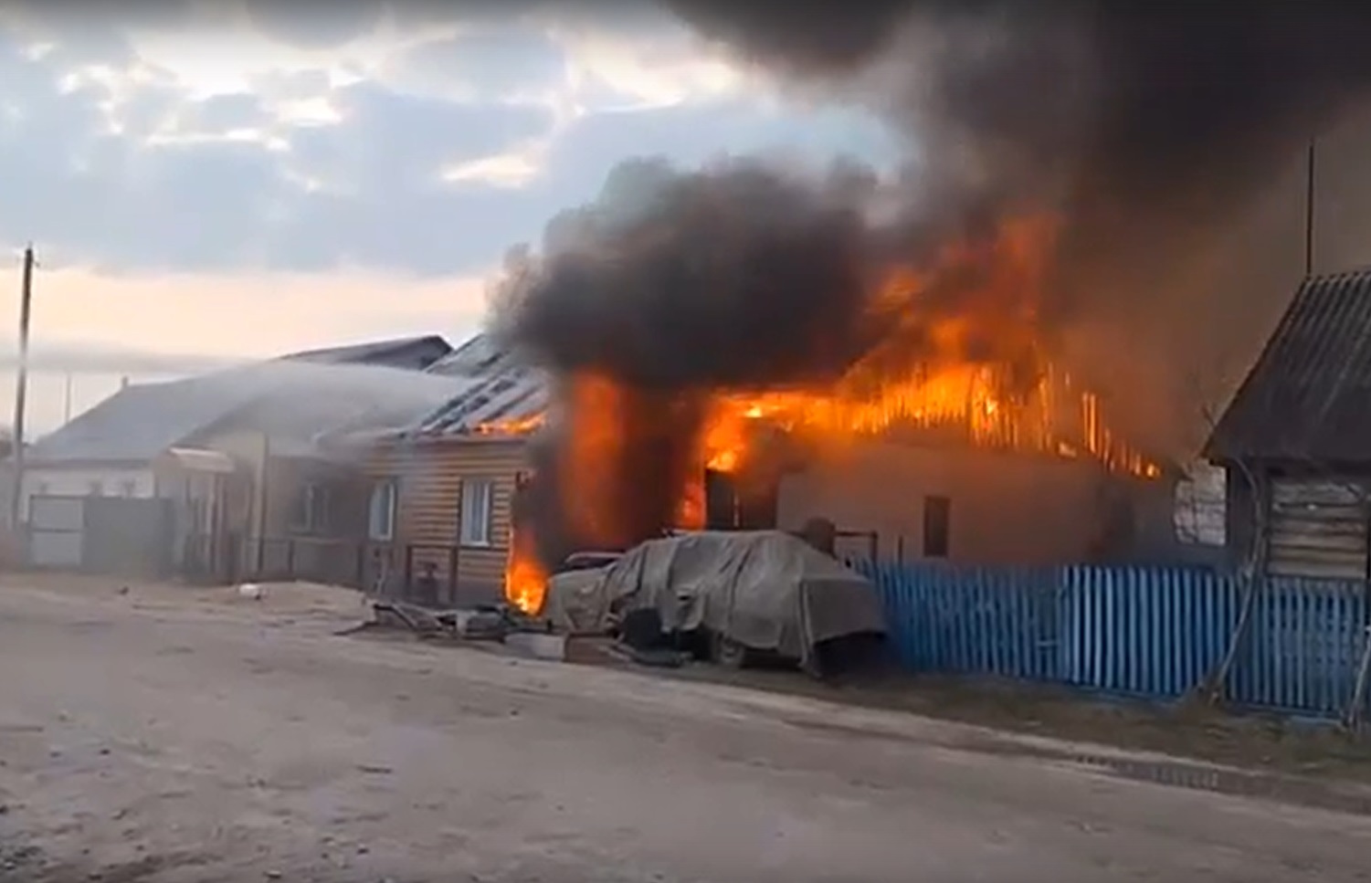 В Суземке сгорел жилой дом