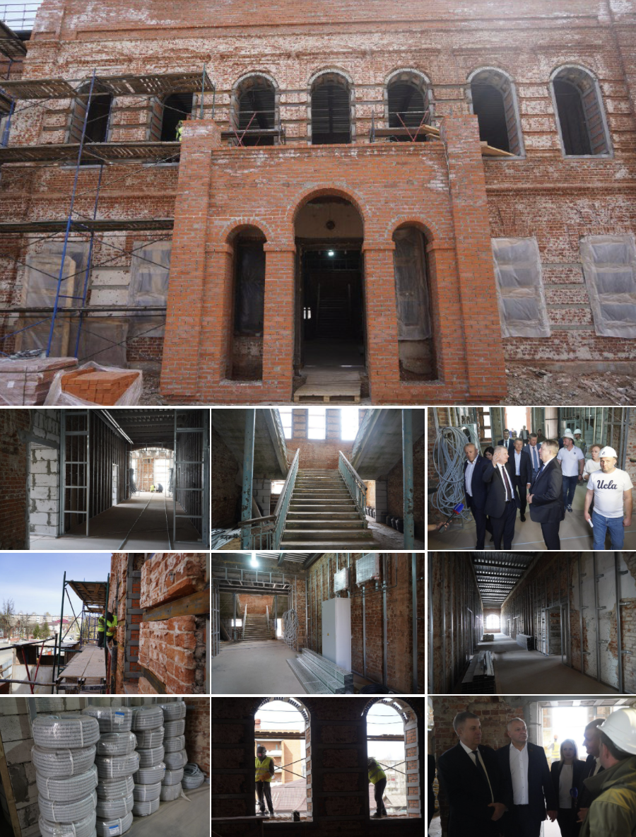 Александр Богомаз посетил стройплощадку будущего детского технопарка «Кванториум» в Клинцах