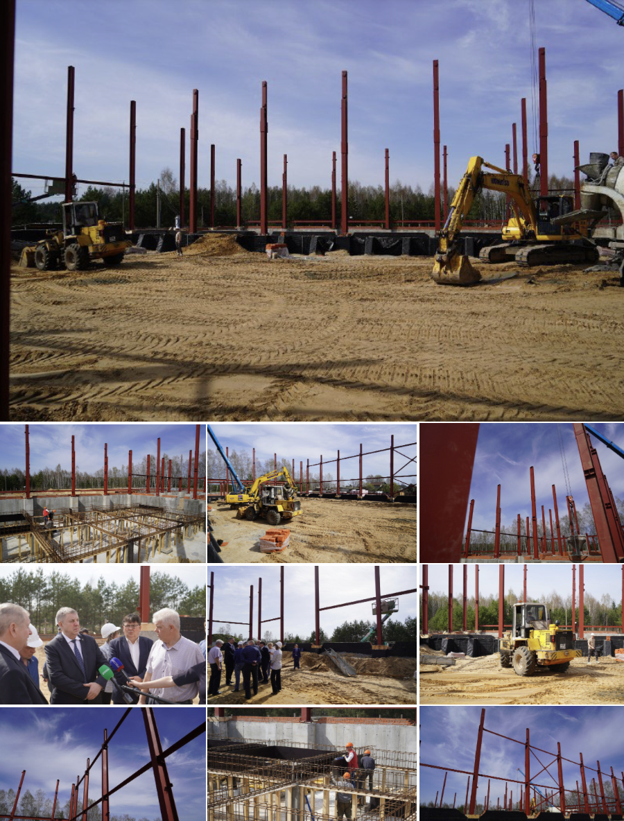 Александр Богомаз проинспектировал строительство спортивно-оздоровительного комплекса в Злынке