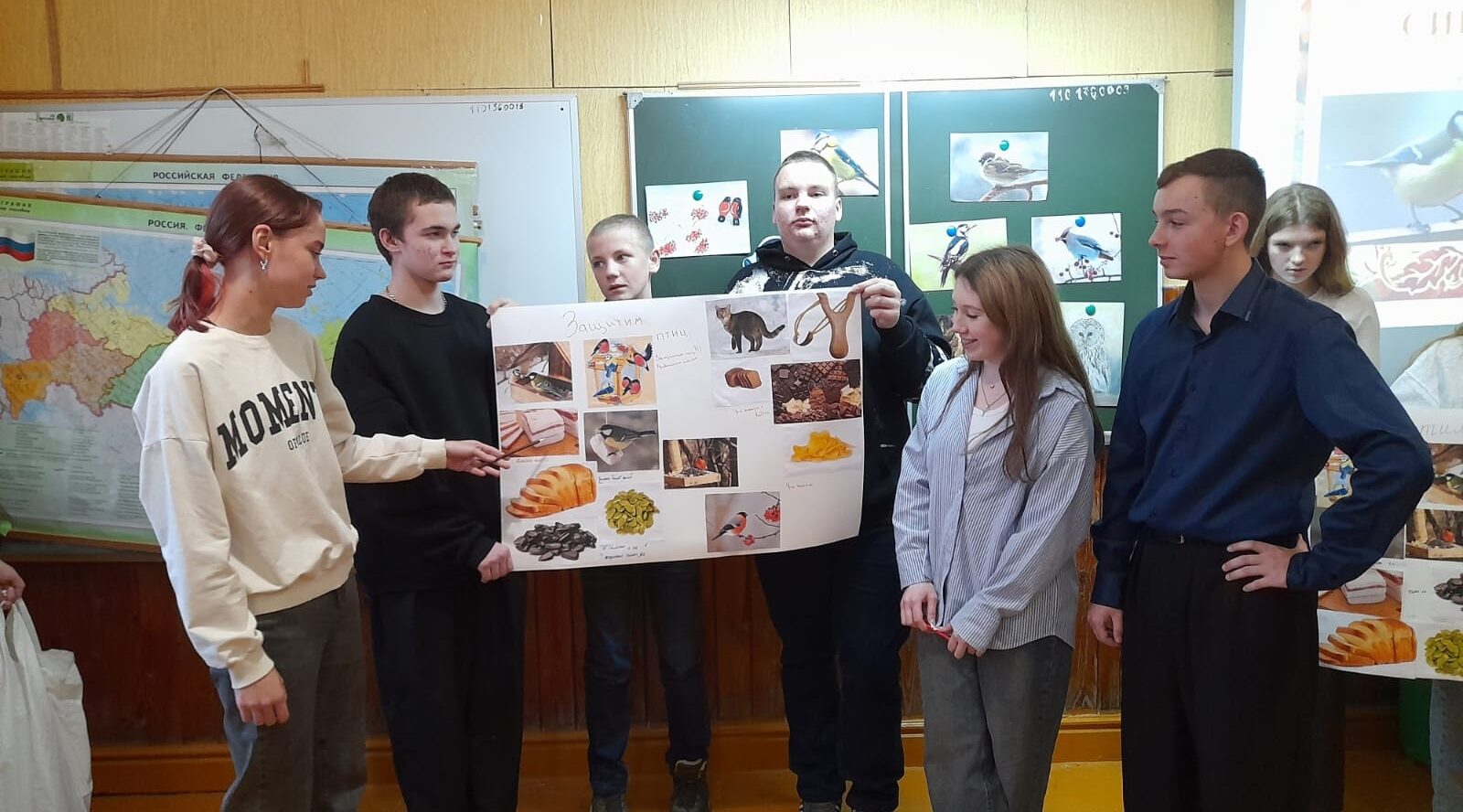 В Холмечской СОШ прошел заповедный урок «Синичкин день»