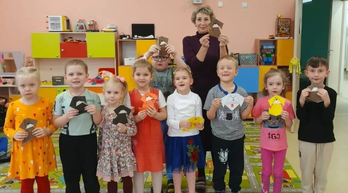 Ребята из детского сада «Ромашка» провели увлекательный День оригами