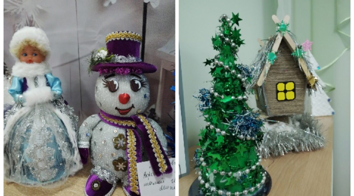 В детском саду «Ручеёк» открылась новогодняя выставка поделок