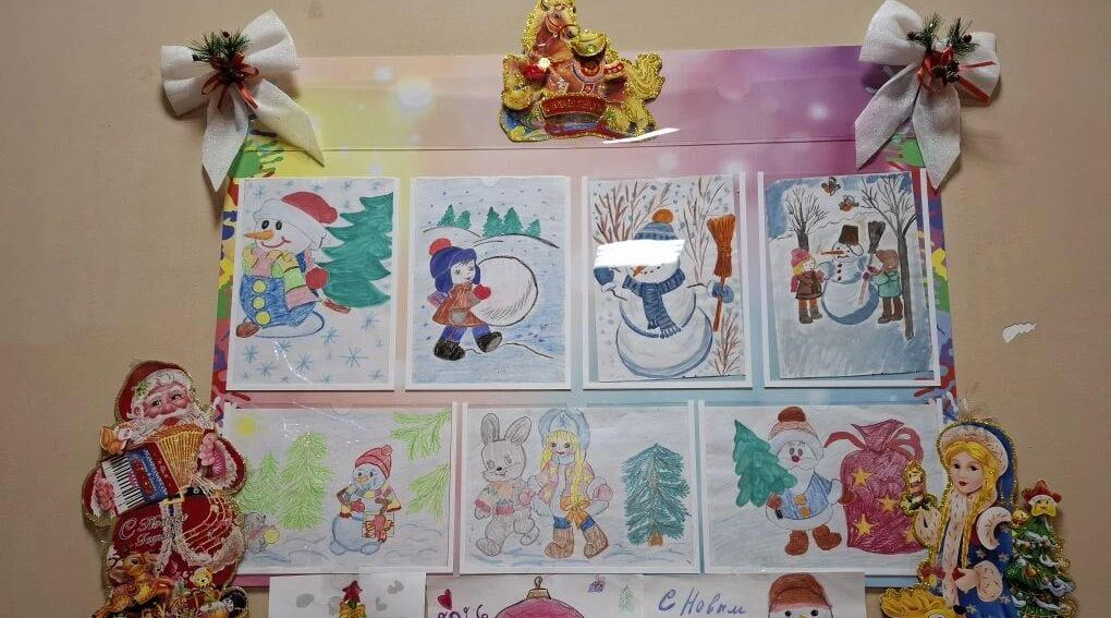 Юные художники Невдольского СДК создали зимнюю сказку  