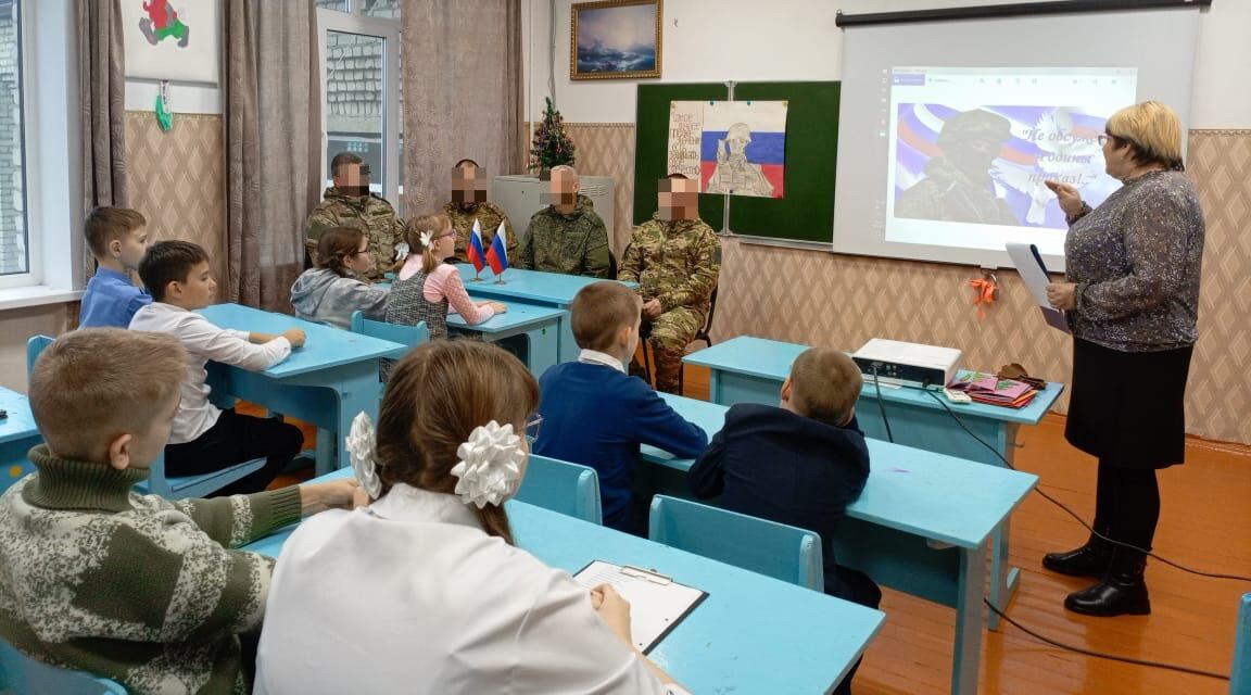 В Селеченской школе прошла встреча с участниками СВО