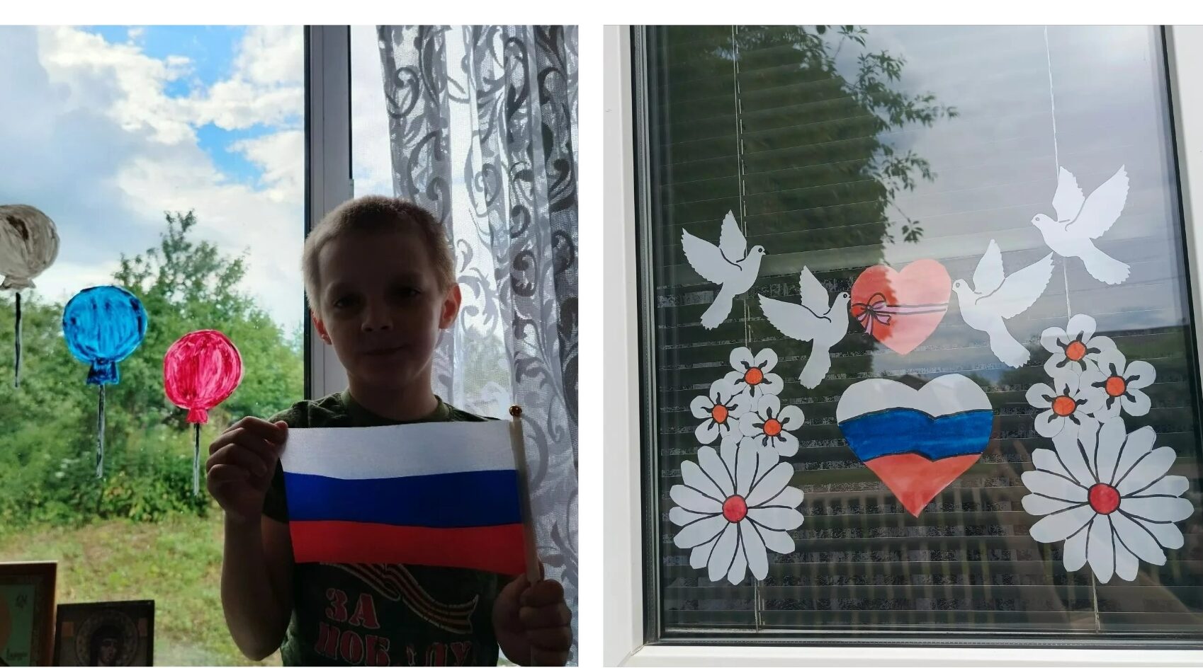 Ученики Суземской школы №2 присоединились к Всероссийской акции «Окна России»